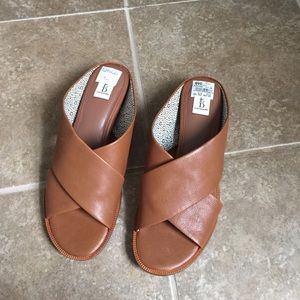 Ellen Degeneres Tan Vachetta Leather Treya Sz 9